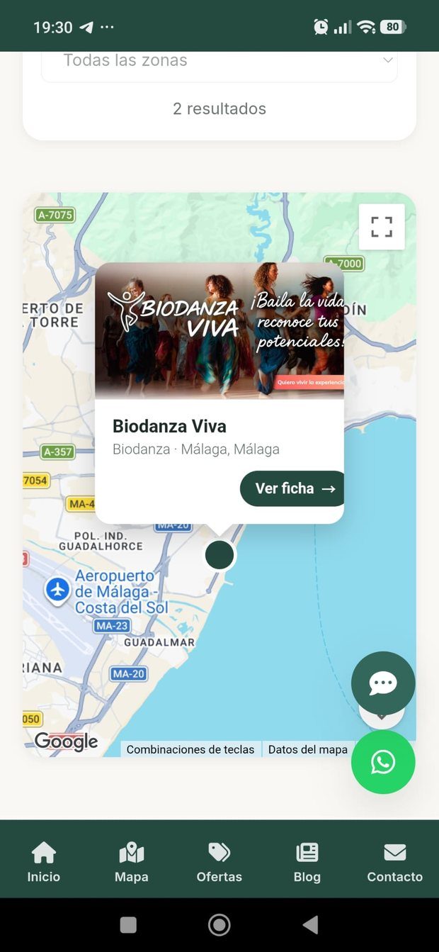 El mapa de tu zona — app de RedMindful