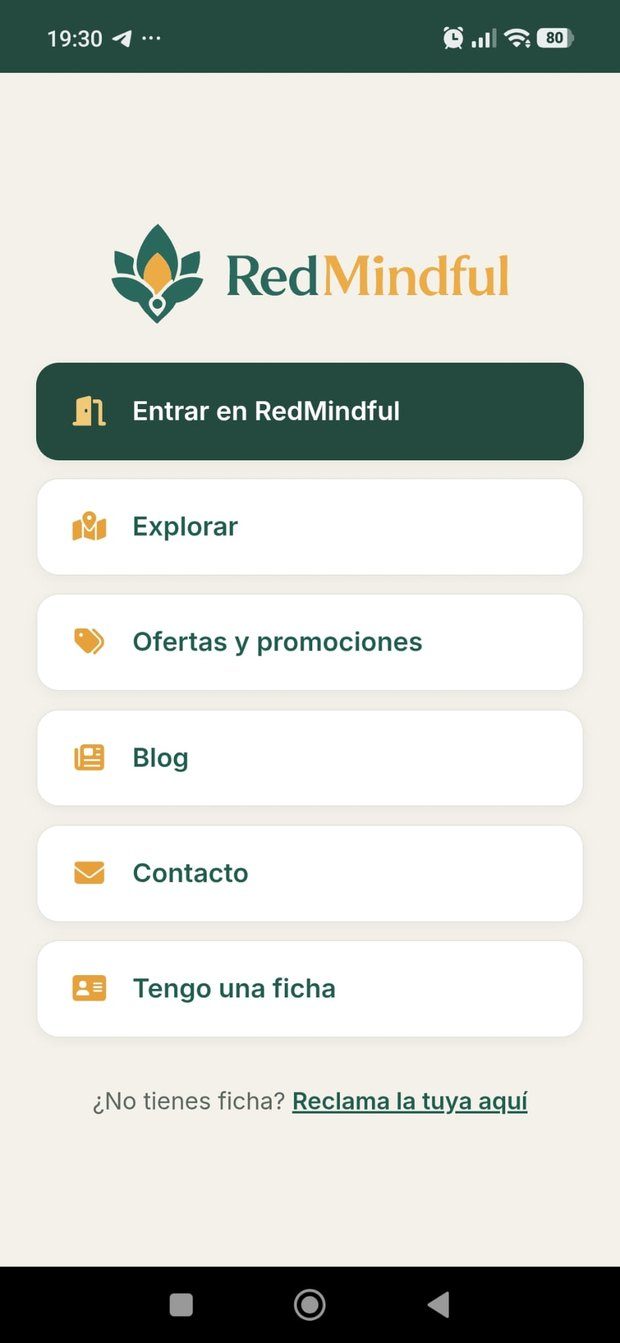 Tu ficha, en tu mano — app de RedMindful