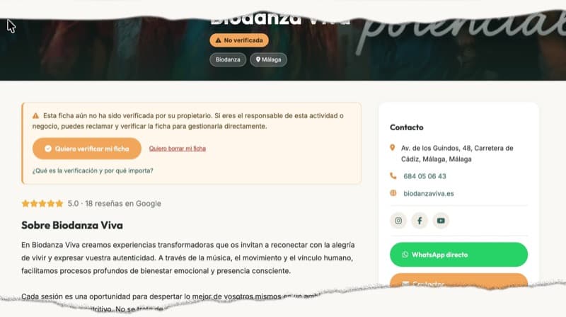 La verificación de tu ficha es gratuita